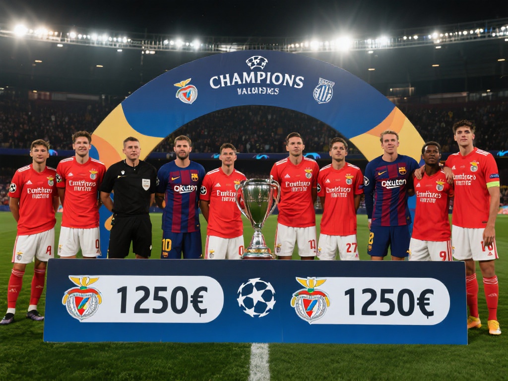 本菲卡淘汰巴萨或获1250万欧，总奖金逼近8430万